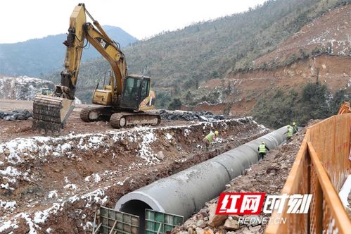 湖南永州 寒潮低溫施工忙，組圖記錄建設工程施工一線