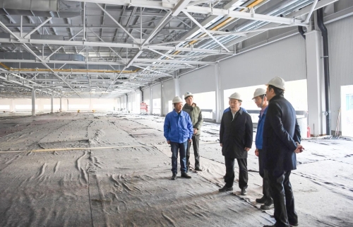 包華調研上汽通用東岳基地 聚焦建設工程施工，助力產業升級